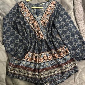 Long sleeve romper